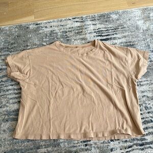 LuluLemon cream crop top